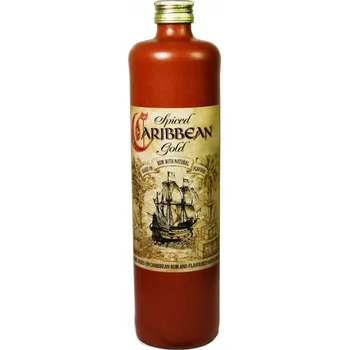 Rum Caribbean spiced gold stone bottle flavored Panamas rum 40% 0,7l