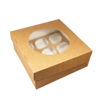 Dárková krabička Papírová krabička na 9 muffiny 250x250x100 mm