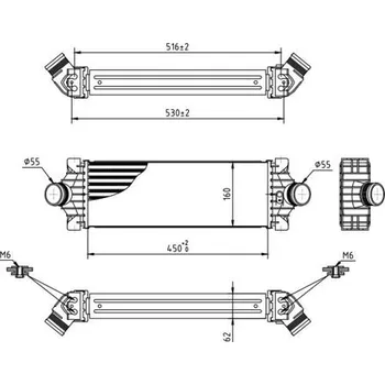 Chladič motoru Chladič turba HART 620 806