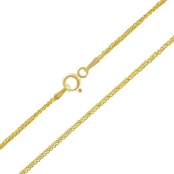 Šperk SILVEGO Pozlacený stříbrný řetízek Fox - 1 mm varianta 50cm