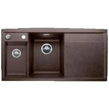 Granitový dřez Blanco Axia II 6 S kávová SILGRANIT® PuraDur® II s excentrem - 516848 + speciální vánoční slevy