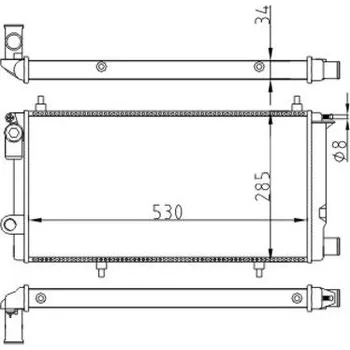 Chladič motoru Chladič, chlazení motoru HART 600 539