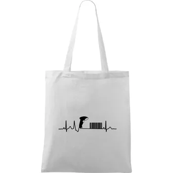 EKG prodavačka - Taška bavlněná - 42 x 38 cm ( Bílá )