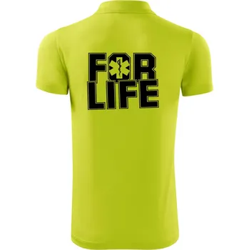 Pánská košile For Life - Polokošile Victory sportovní (dresovina) - XL ( Limetková )