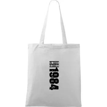 Nákupní taška Limited edition 1984 pruh - Taška bavlněná - 42 x 38 cm ( Bílá )