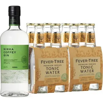 Gin Nikka Coffey Gin 47% 0,7l + Fever-Tree Indian Tonic 8x0,2l (set)