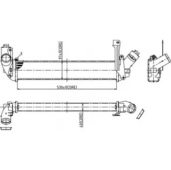 Chladič motoru Chladič turba HART 614 066