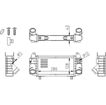 Chladič motoru Chladič turba HART 605 577