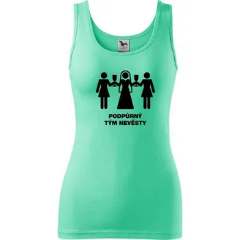Dámské tričko Nevěsty podpůrný tým - Dámské tílko - XL ( Mátová )