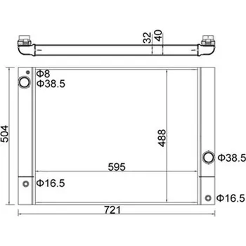 Chladič motoru Chladič, chlazení motoru HART 612 313