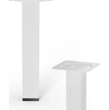 Stolová podnož Walteco Nábytková noha hranatá 25x25x150mm, bílá
