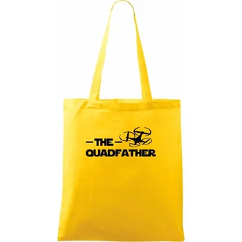 Dron quadfather - Taška bavlněná - 42 x 38 cm ( Žlutá )