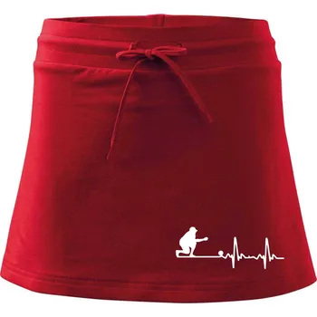Dámská sukně EKG petanque - Sportovní sukně - two in one - M ( Červená )
