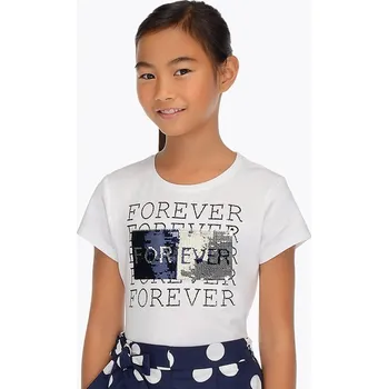 Oblečení a móda Triko MAYORAL bílé FOREVER - 12 let (152