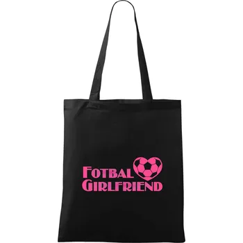 Nákupní taška Fotbal girlfriend - Taška bavlněná - 42 x 38 cm ( Černá )