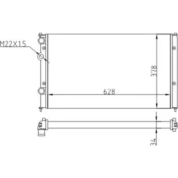 Chladič motoru Chladič, chlazení motoru HART 601 512