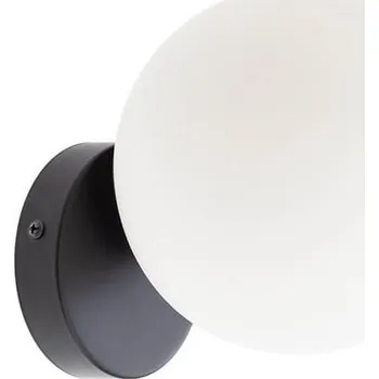 Nástěnné svítidlo Světla a lustry REDO GROUP Redo Volley černé nástěnné světlo/bílá koule