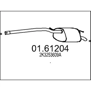 Auto-moto Zadní tlumič výfuku MTS 01.61204