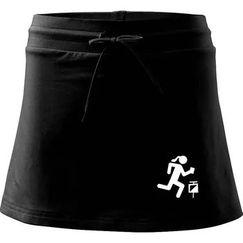 Dámská sukně Orientační běh muž-žena - Sportovní sukně - two in one - XL ( Černá )