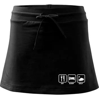 Dámská sukně Eat sleep golf - Sportovní sukně - two in one - XL ( Černá )