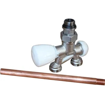 Ventil Giacomini Ventil 1/2"x18 dvoucestný termostatický s nátrubkem, přímý, R356BIX062 + CU injektor