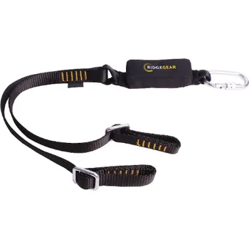 Skialpinistické vybavení RIDGEGEAR RGL16/1,8/K11 Nastavitelné popruhy se dvěma nohami a tlumičem pádu/2x jistící hák K11