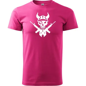 Pánské tričko US Navy Seals Skull - Klasické pánské triko vyšší gramáže - S ( Purpurová )