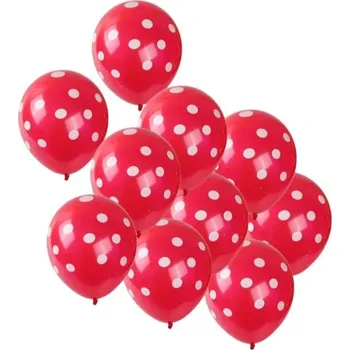 Balónek Latexové Balónky 10ks, 30cm červená
