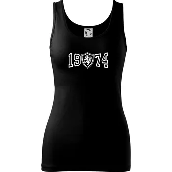 Dámské tričko Narozeninový motiv - znak - 1974 - Dámské tílko - XS ( Černá )