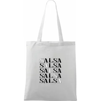Salsa nápis - Taška bavlněná - 42 x 38 cm ( Bílá )