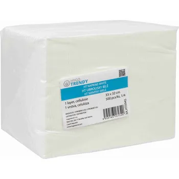 Papírový ubrousek Ubrousky Hygotrendy 1vrstvé, 33 x 32 cm, 1/4, 500 ks 3A.HT0945