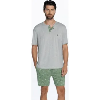 Pánské pyžamo Soft Cotton GUASCH Pánské pyžamo FABIO M Šedá GUASCH Pánské pyžamo FABIO M Šedá - 8431204666891