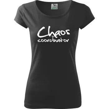 Dámské tričko Chaos coordinator - Dámské triko Pure - S ( Černá )