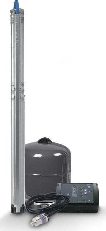 Grundfos SQE2-115 80m kabel, domácí vodárna s elektronickou regulací