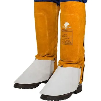 Příslušenství ke svářečce Weldas Kamaše pro svářeče - pár - odolná kůže 44-2114 nejvyšší kvalita