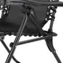 Skládací zahradní křeslo 101425 165 x 65 x 113 cm černé