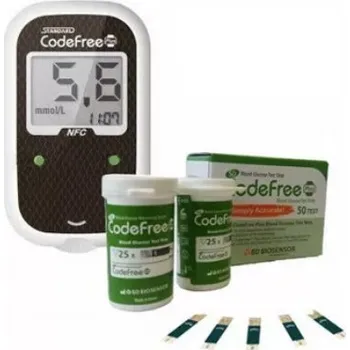Glukometr Glukometr SD CodeFree Plus, akce + 50 proužků navíc