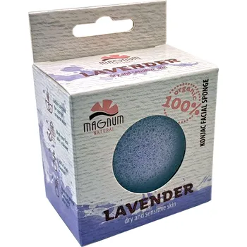 Konjaková houbička na obličej levandule Magnum 415