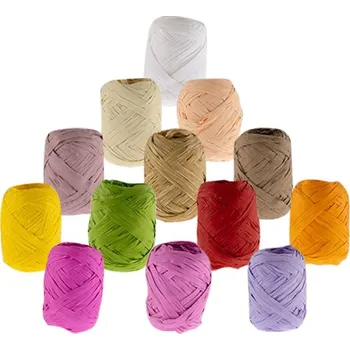 Stuha Umělé lýko RAPHIA mix barev 10m