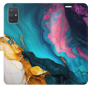 Pouzdro na mobilní telefon Flipové pouzdro iSaprio - Color Marble 31 - Samsung Galaxy A71