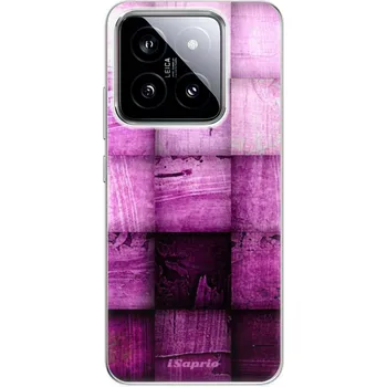 Pouzdro na mobilní telefon Odolné silikonové pouzdro iSaprio - Purple Squares - Xiaomi 14