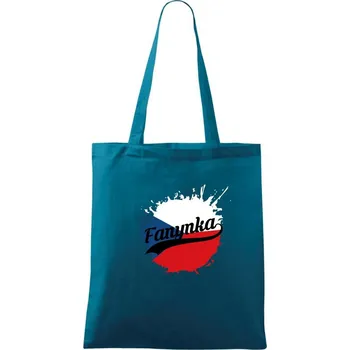 Hokej - fanynka - Mistrovství světa v ledním hokeji 2024 - Taška bavlněná - 42 x 38 cm ( Petrolejová )