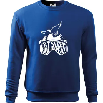 Chlapecké tričko Eat sleep ride repeat - hory - Mikina Essential dětská - 158 cm/12 let ( Královská modrá )