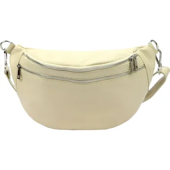 Outdoorové zavazadlo Kožená ledvinka Luka 24-017 světle béžová