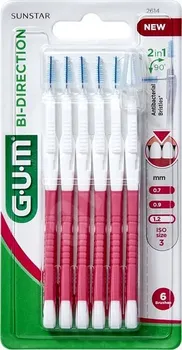 Mezizubní kartáček GUM Bi-Direction G2614M6 1,2 mm 6 ks růžové