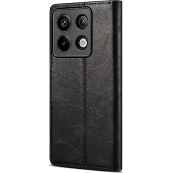 Lenuo Leather flipové pouzdro pro Xiaomi Redmi Note 13 Pro 5G černá