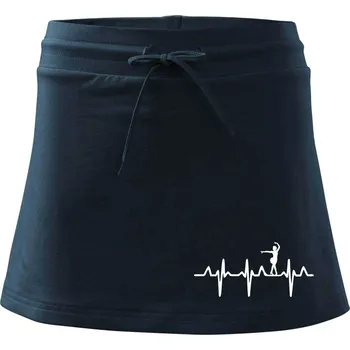 Dámská sukně EKG tanečnice salsy - Sportovní sukně - two in one - XS ( Námořní modrá (velmi tmavá - téměř černá) )