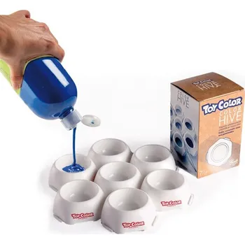 Paleta na barvy Sada 7 ks kelímků TOY COLOR Hive - včelí plástve