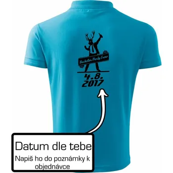 Pánská košile Bachelor Crew - Polokošile pánská Pique Polo 203 - 5XL ( Světlý tyrkys )