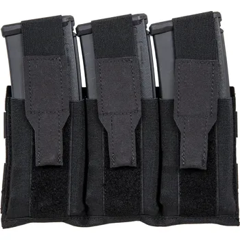 Trojitá zásobníková MOLLE sumka s chlopní pro M4 - černá, Wosport